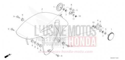 FRONT FENDER CBR1000STR de 2024